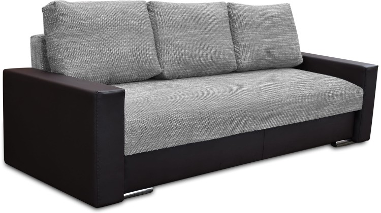 Schalfsofa mit Bettkasten Klass Plus Schwarz/Silber