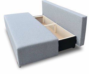 Schlafsofa Bonellfedern Komfort Grau