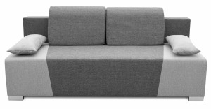 Schlafsofa mit Bettkasten Kordoba Graphit/Grau