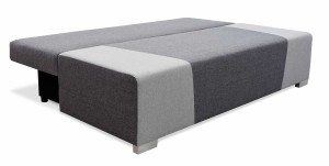 Schlafsofa mit Bettkasten Kordoba Grau/Cream