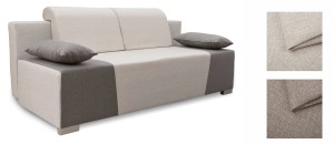 Schlafsofa mit Bettkasten Kordoba Grau/Cream