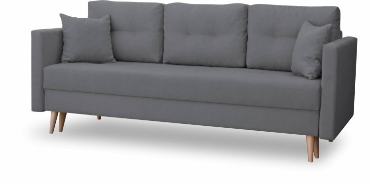 Schlafsofa mit Bettkasten Lahti Graphit