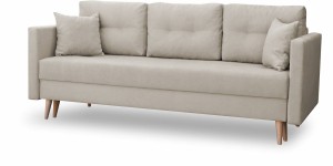 Schlafsofa mit Bettkasten Lahti Beige