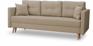 Schlafsofa mit Bettkasten Lahti Dunkelbeige