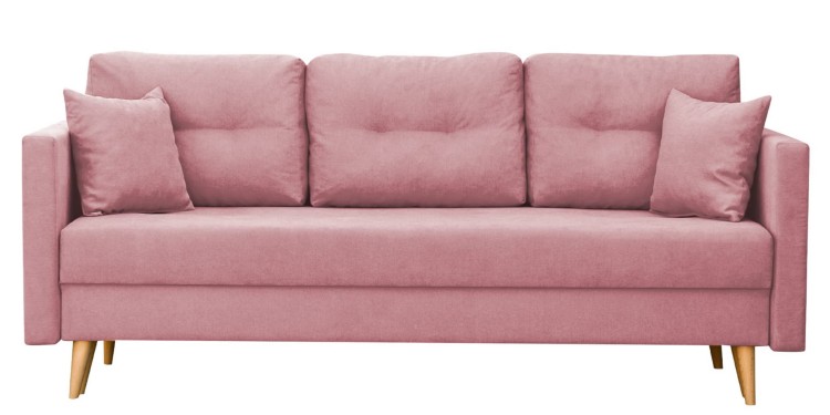 Schlafsofa mit Bettkasten Lahti Rosa