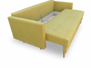 Schlafsofa mit Bettkasten Lahti Rosa