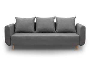 Schlafsofa mit Bettkasten Lugo Grau