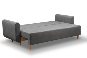 Schlafsofa mit Bettkasten Lugo Grau