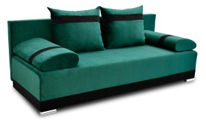 Schlafsofa mit Bettkasten Orlean Grün