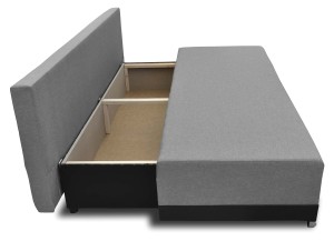 Schlafsofa mit Bettkasten Orlean Grün