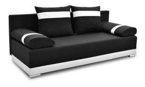 Schlafsofa mit Bettkasten Orlean PLUS Schwarz