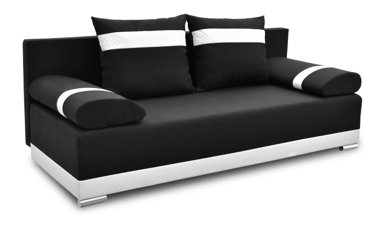 Schlafsofa mit Bettkasten Orlean PLUS Schwarz