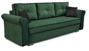 Schlafsofa mit Bettkasten Pele Dunkelgrün