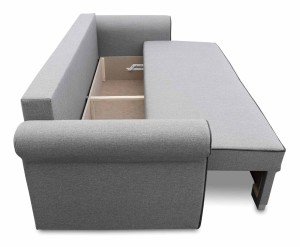 Schlafsofa mit Bettkasten Pele Dunkelgrün