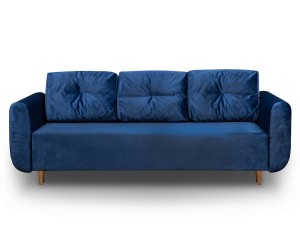 Schlafsofa mit Bettkasten Seville Dunkelblau