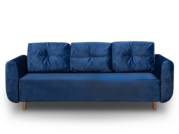 Schlafsofa mit Bettkasten Seville Dunkelblau