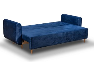 Schlafsofa mit Bettkasten Seville Dunkelblau