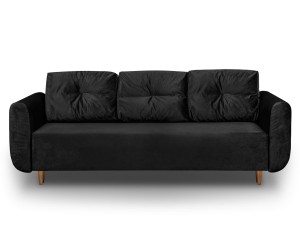 Schlafsofa mit Bettkasten Seville Schwarz