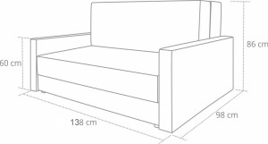 Schlafsessel mit Bettkasten Tedi 2 Schwarz/Graphit