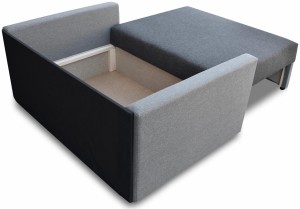 Schlafsessel mit Bettkasten Tedi 2 Schwarz/Grün