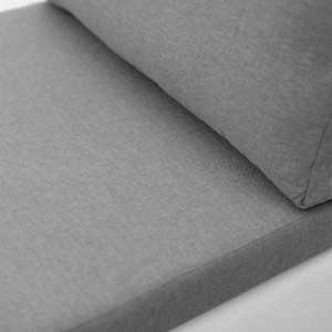Kleines Einzelschlafsofa mit Bettkasten Toledo Grau/Weiß