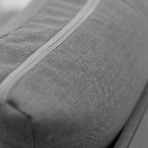 Kleines Einzelschlafsofa mit Bettkasten Toledo Grau/Schwarz