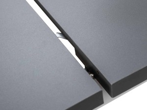 Klapptisch ALB1L 120/150x80 Weiß/Grau