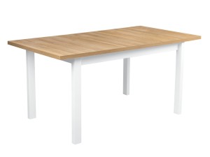 Klapptisch ALB2L 140/180x80 Weiß/Eiche Grandson