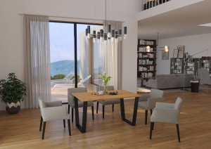 Loft-Tisch Cezar 138x90 Eiche Artisan