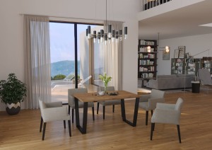 Lofttisch Cezar 138x90 Lancelot Eiche