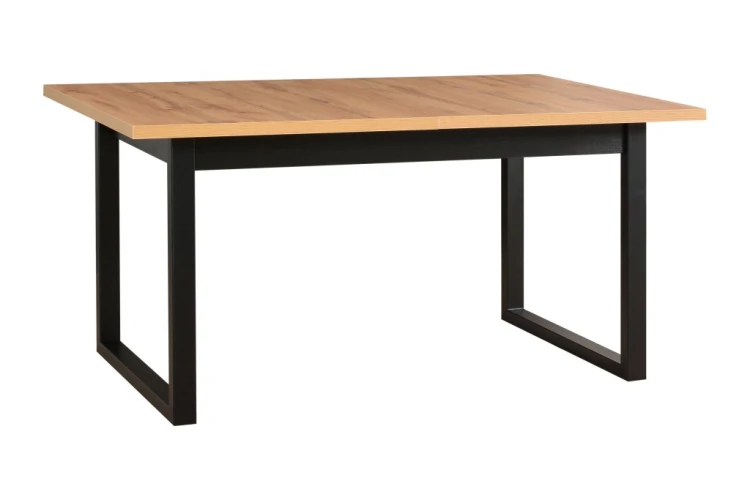 Klapptisch 140/180x80 IKON 3 Schwarz/Eiche Grandson