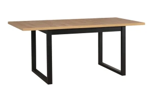 Klapptisch 140/180x80 IKON 3 Schwarz/Eiche Grandson