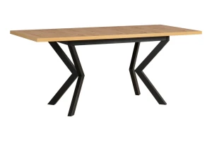 Klapptisch 140/180x80 IKON 4 Schwarz/Eiche Artisan