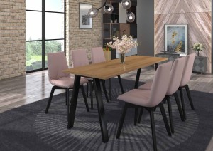 Lofttisch Kleo 185x67 Weiß
