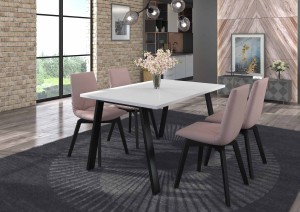 Lofttisch Kleo 185x90 Weiß