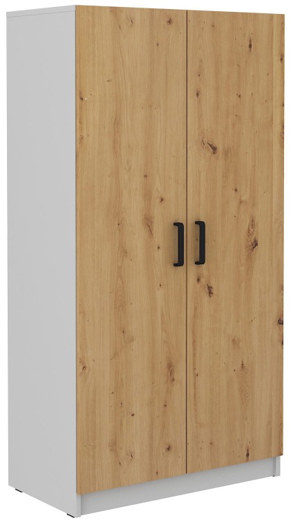 Schrank mit Einlegeböden Malta 107 2D Eiche Artisan/Grau