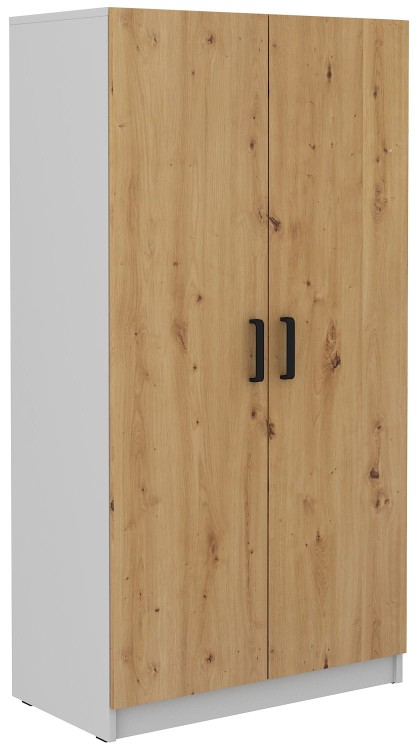 Kleiderschrank Malta 108 2D Eiche Artisan/Grau