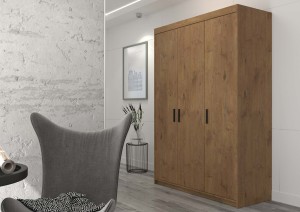 Dreitüriger Kleiderschrank Elena Eiche Lefkas