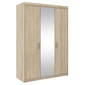 Dreitüriger Kleiderschrank mit Spiegel Elena Sonoma Eiche