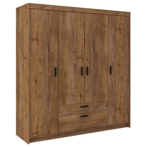 4-türiger Kleiderschrank Elena 4D DL04 Eiche Lefkas