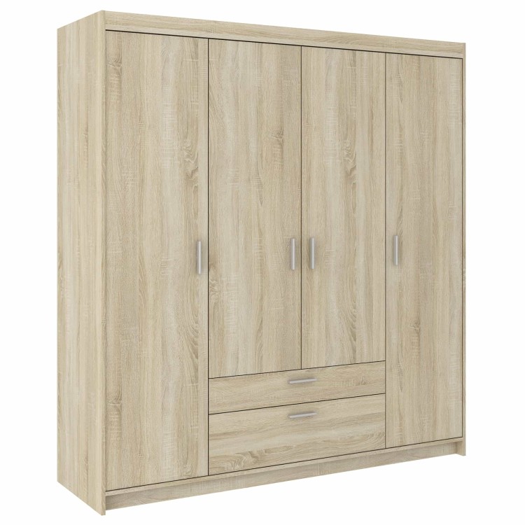 4-türiger Kleiderschrank Elena 4D SO04 Sonoma Eiche