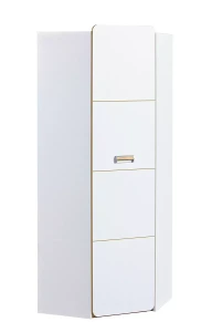Eckschrank Lorento 14 Weiß/Nasaleiche