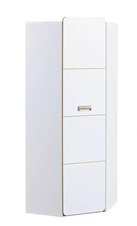 Eckschrank Lorento 14 Weiß/Nasaleiche
