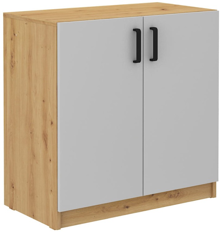 Kabinett Malta 102 2F Grau/Eiche Artisan