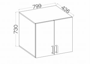 Hängeschrank Malta 104 2D Eiche Artisan
