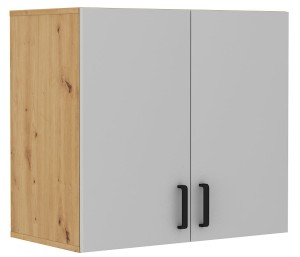 Hängeschrank Malta 104 2D Grau/Eiche Artisan