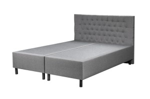 Hotelbett BOX 30 mit Gelenkkopfteil 180x200 Grau