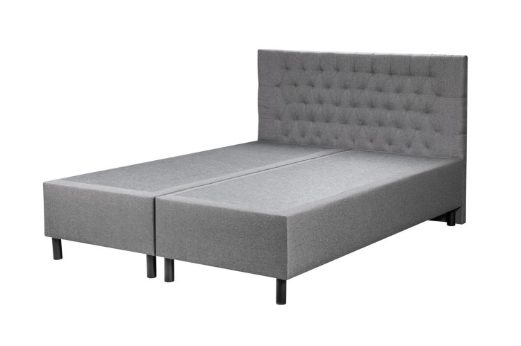 Hotelbett BOX 30 mit Gelenkkopfteil 180x200 Grau