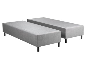 Hotelbett BOX 30 mit Gelenkkopfteil 180x200 Grau