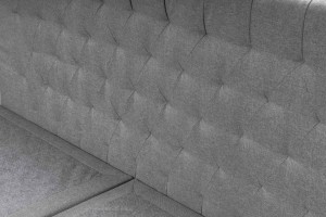 Hotelbett BOX 30 mit Gelenkkopfteil 180x200 Grau